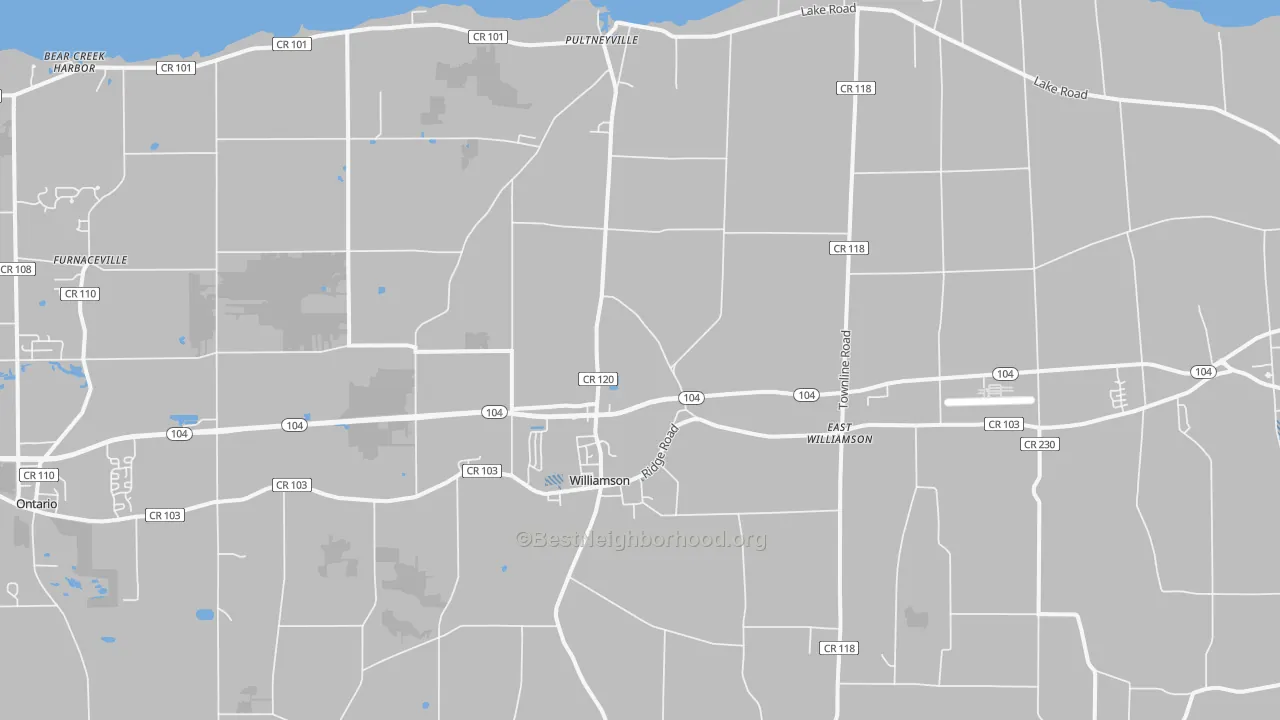 Transit Grade map of 14589, NY