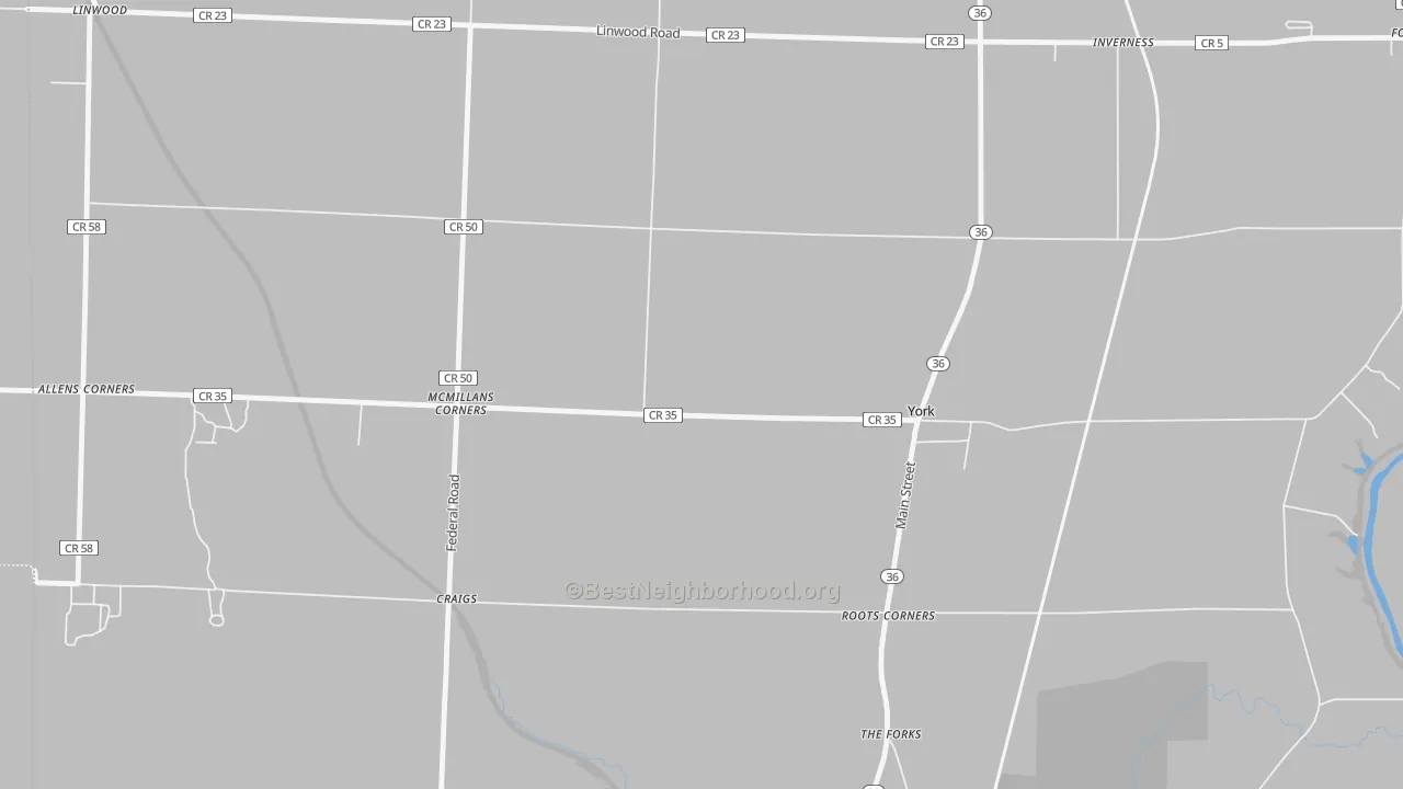 Transit Grade map of 14592, NY