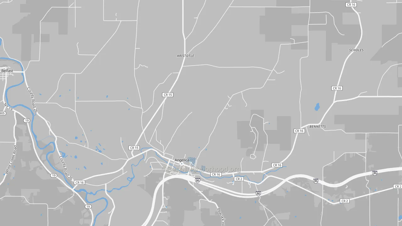 Transit Grade map of 14709, NY