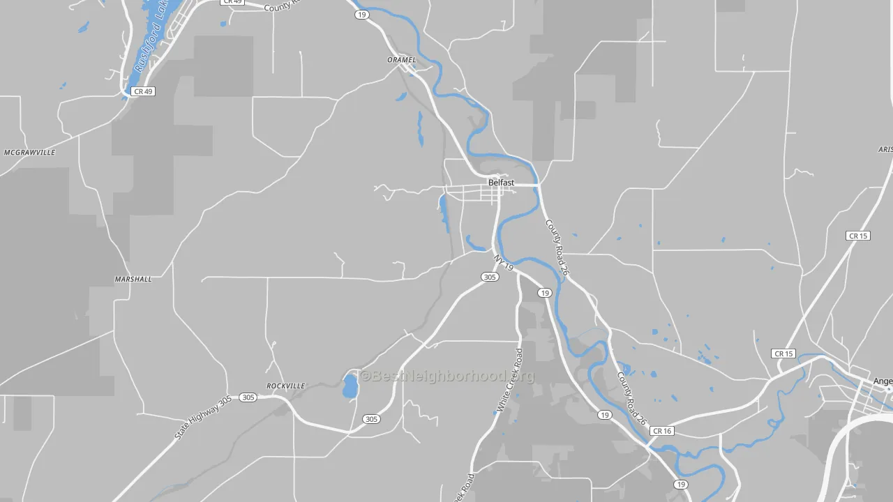 Transit Grade map of 14711, NY