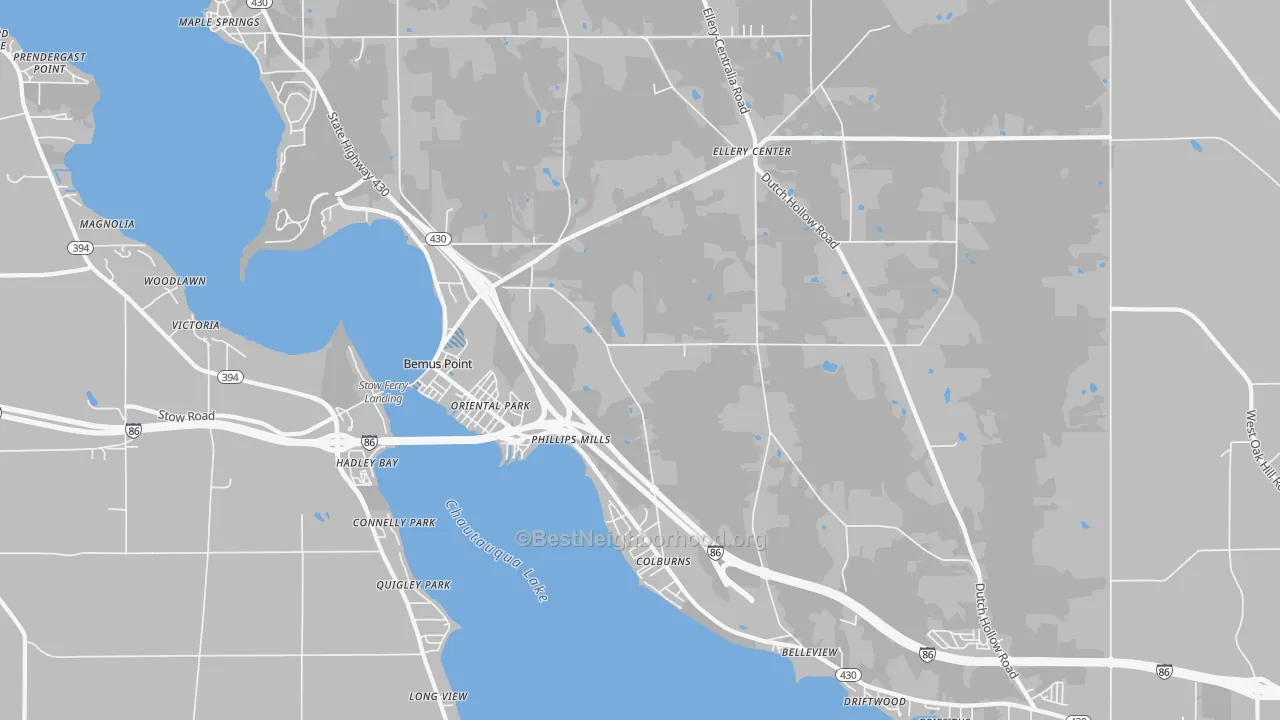 Transit Grade map of 14712, NY
