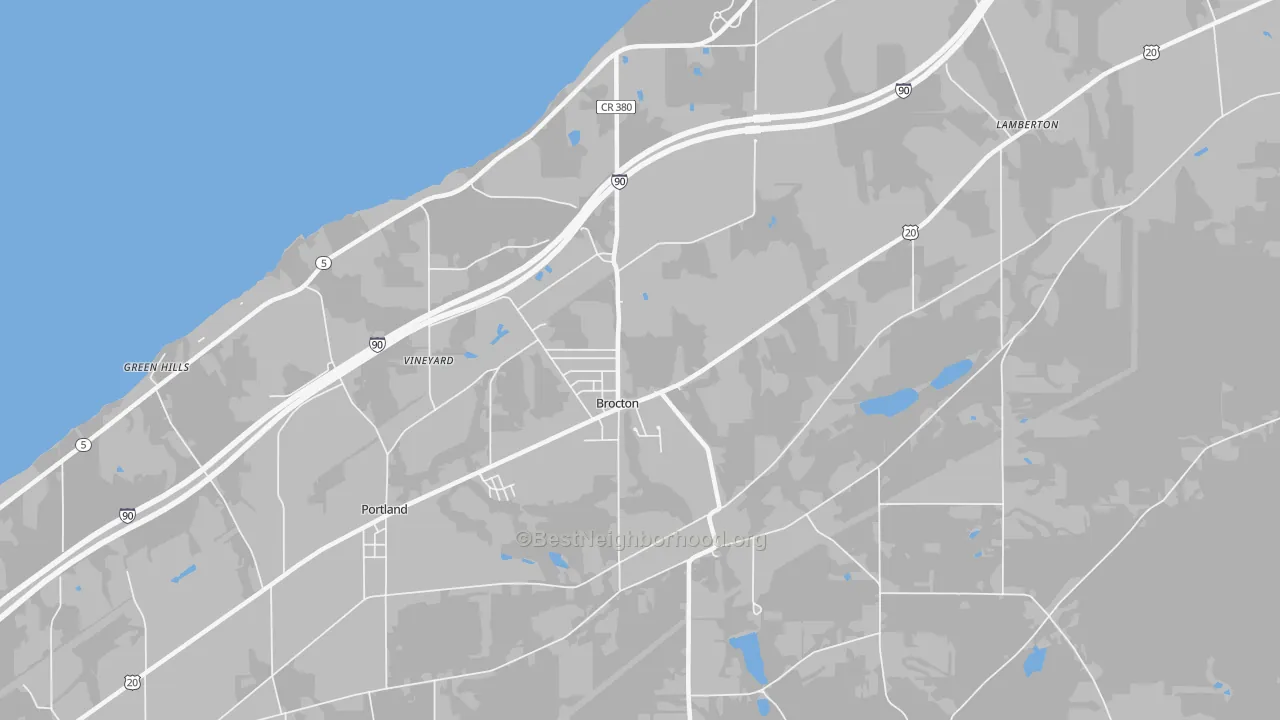 Transit Grade map of 14716, NY