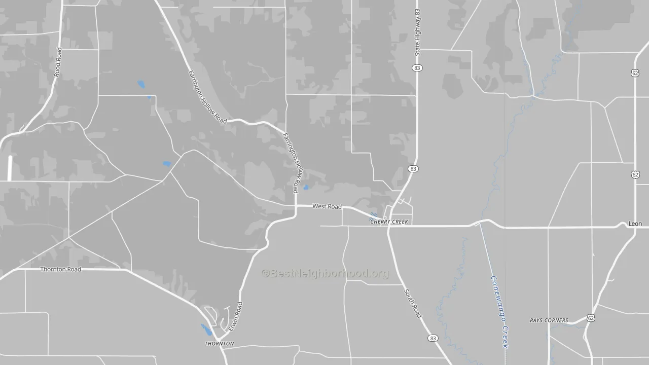 Transit Grade map of 14723, NY