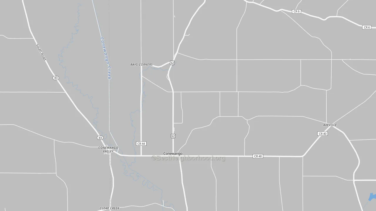 Transit Grade map of 14726, NY