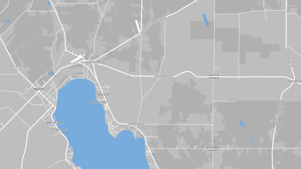 Transit Grade map of 14728, NY