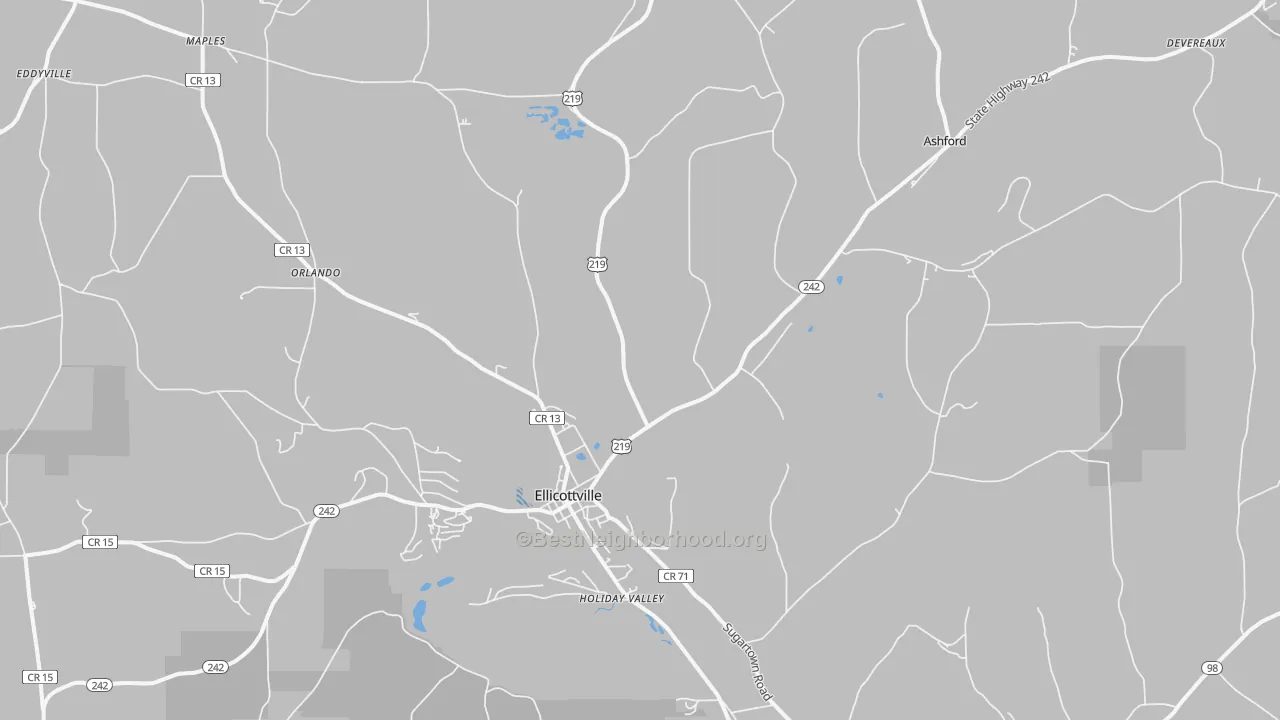 Transit Grade map of 14731, NY