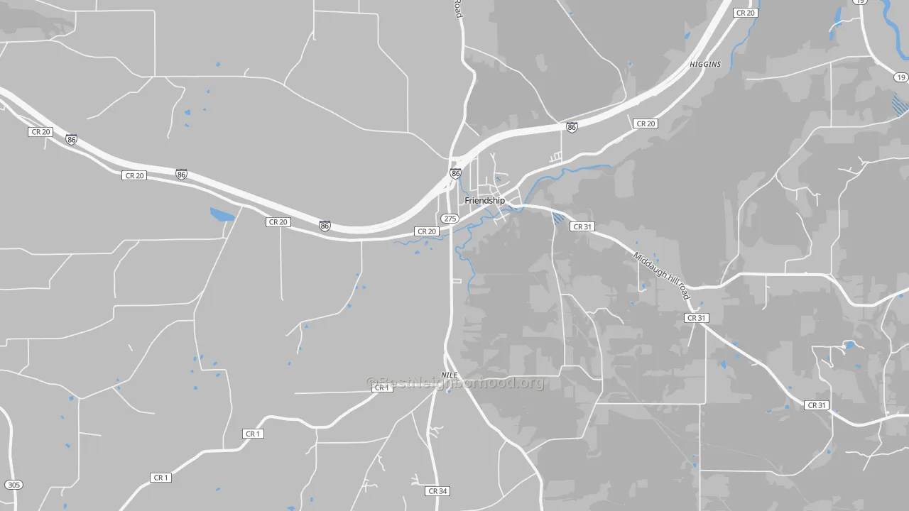 Transit Grade map of 14739, NY