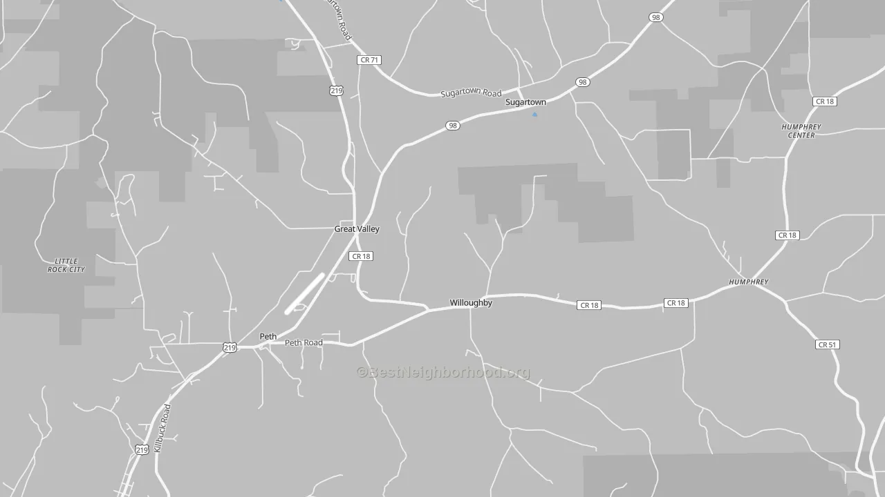 Transit Grade map of 14741, NY