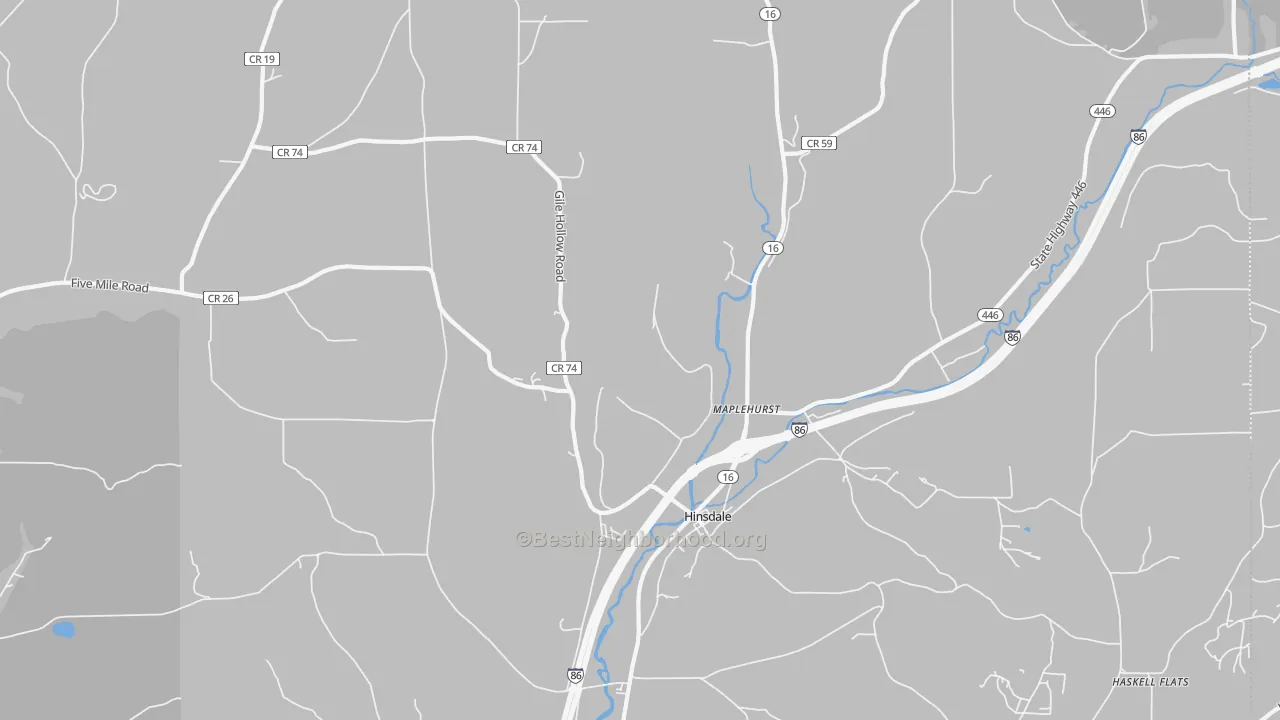 Transit Grade map of 14743, NY