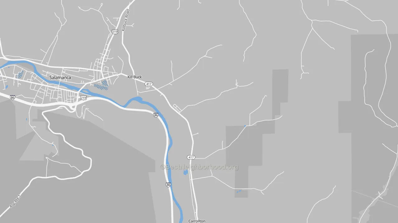 Transit Grade map of 14748, NY