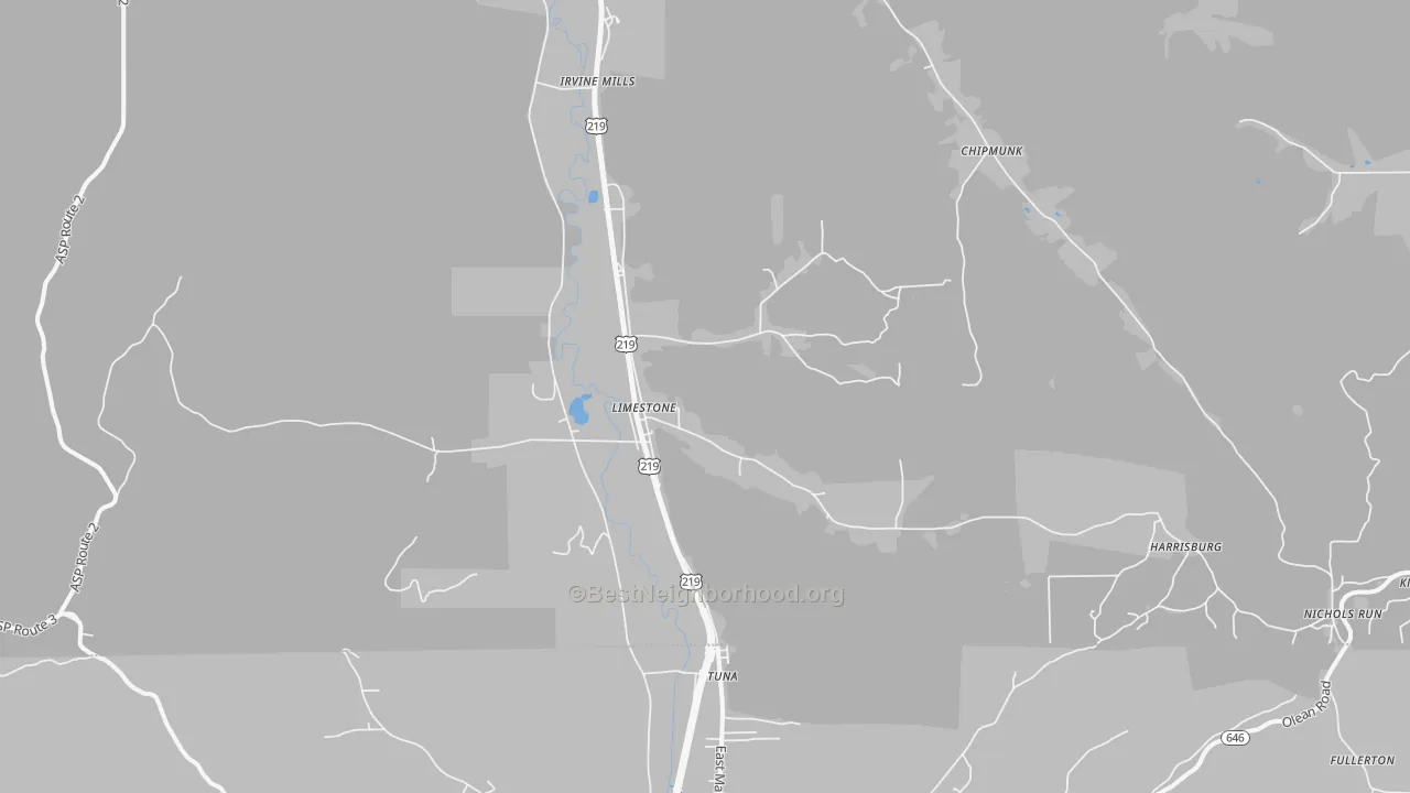Transit Grade map of 14753, NY