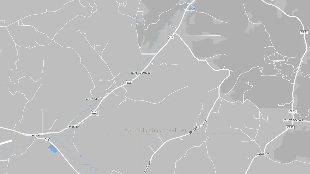 Transit Grade map of 14754, NY