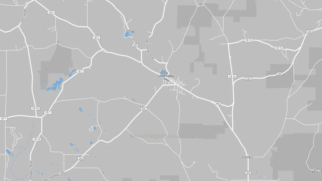 Transit Grade map of 14755, NY