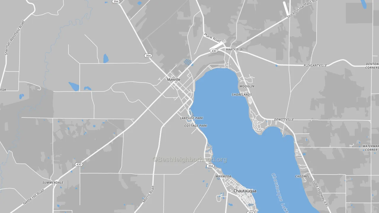 Transit Grade map of 14757, NY