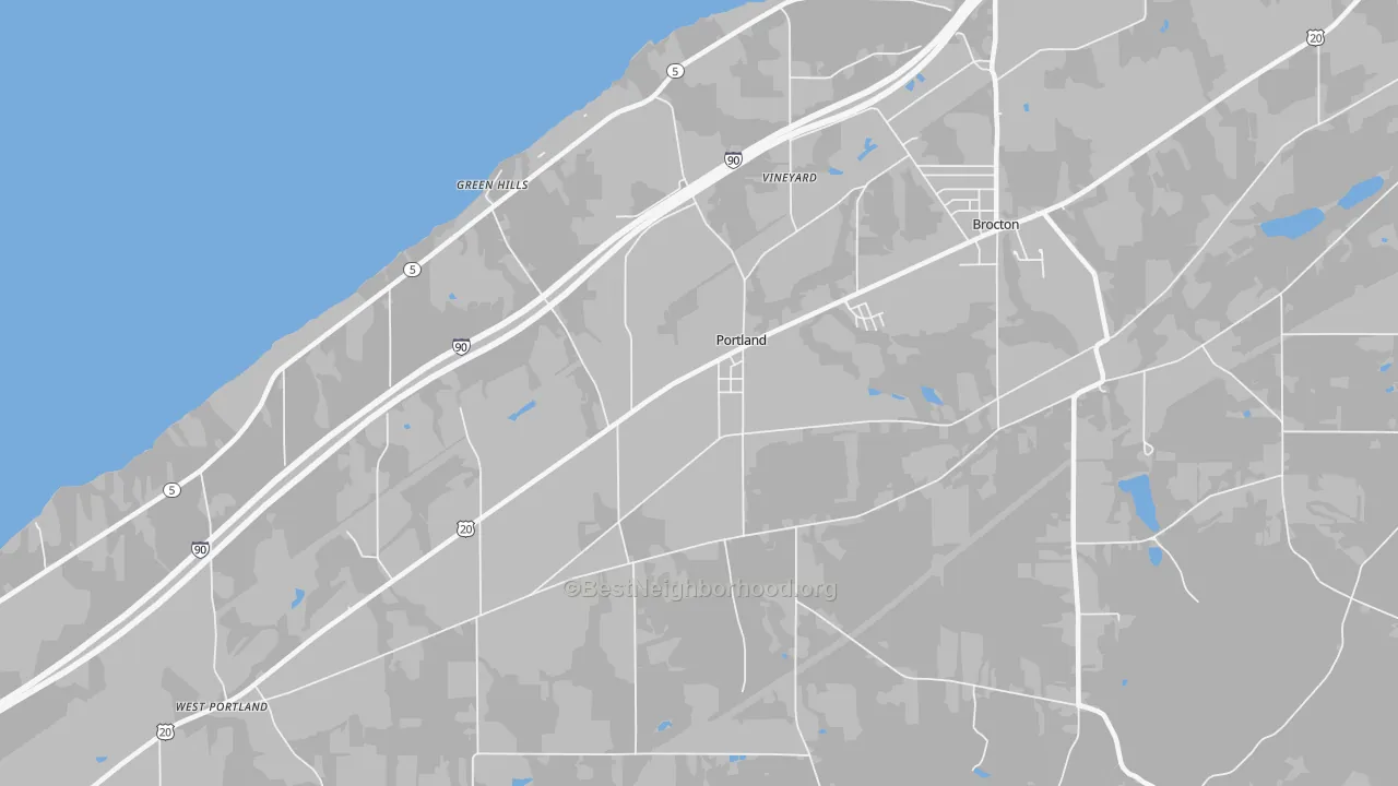 Transit Grade map of 14769, NY