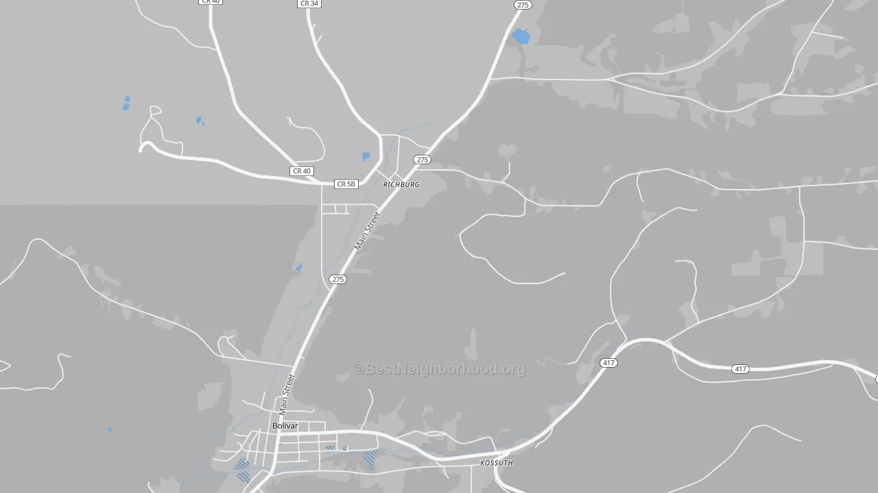 Transit Grade map of 14774, NY