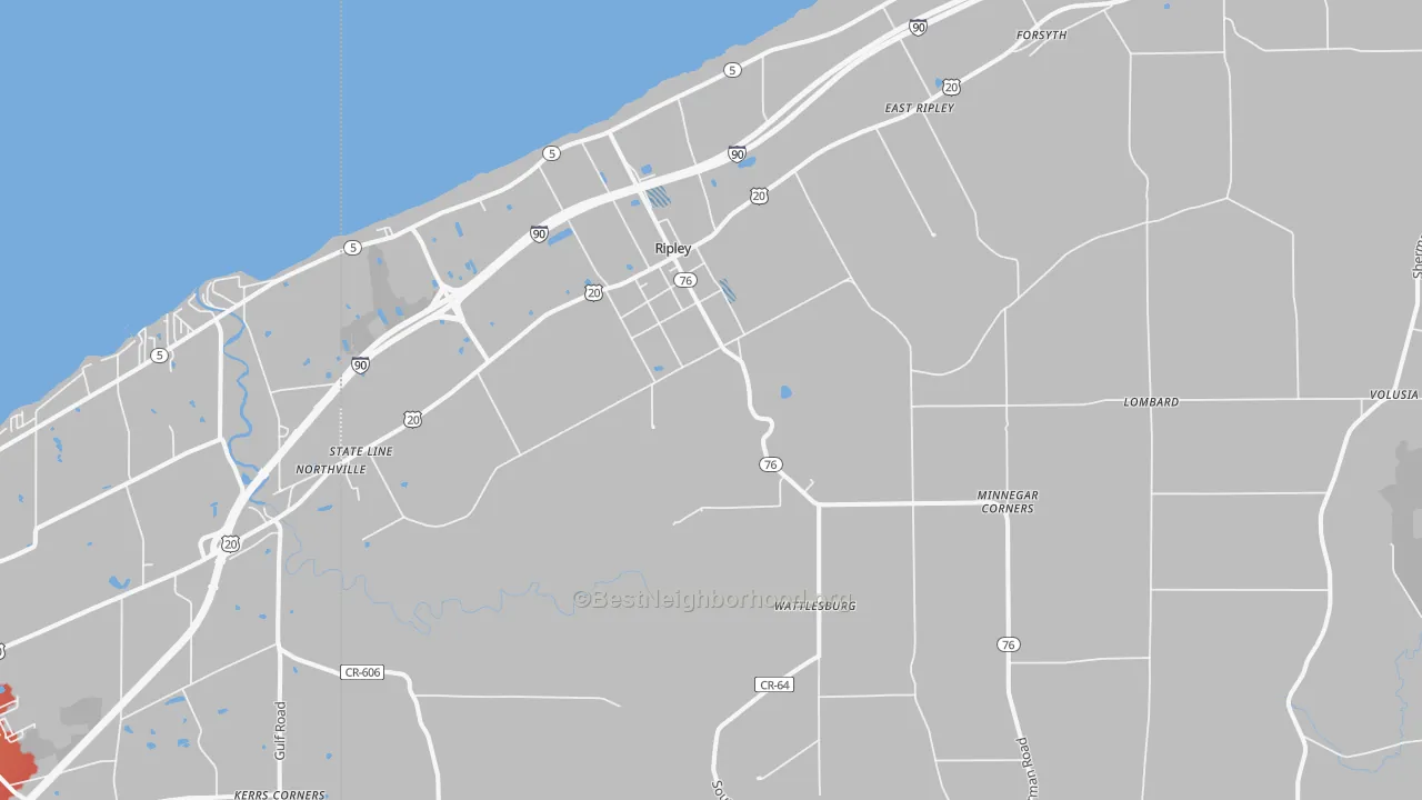 Transit Grade map of 14775, NY