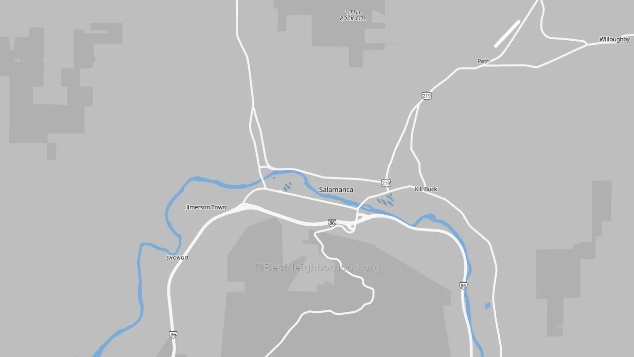 Transit Grade map of 14779, NY