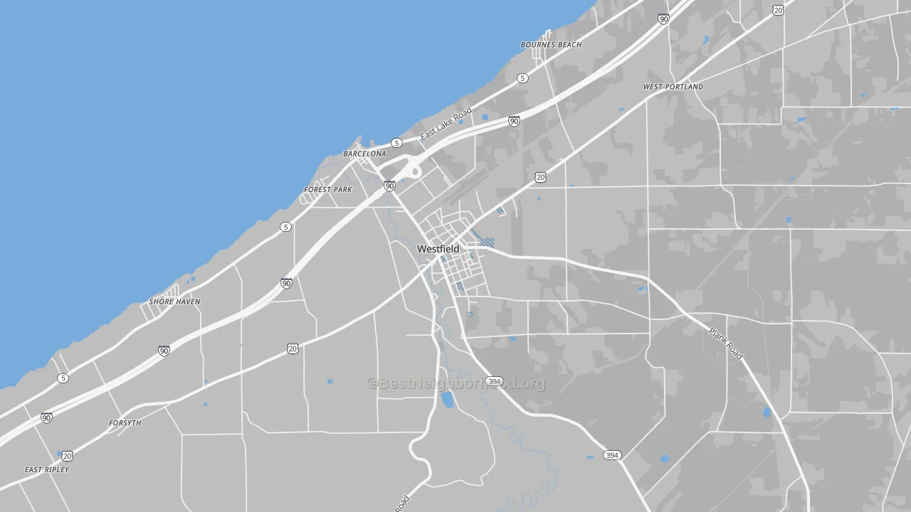 Transit Grade map of 14787, NY