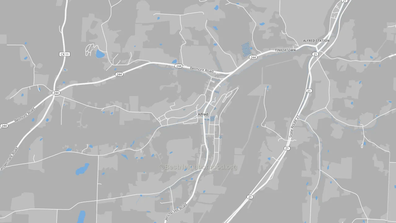 Transit Grade map of 14802, NY