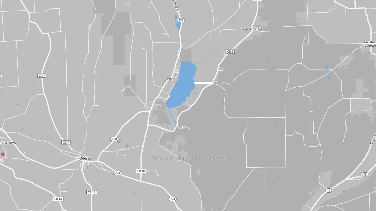 Transit Grade map of 14805, NY