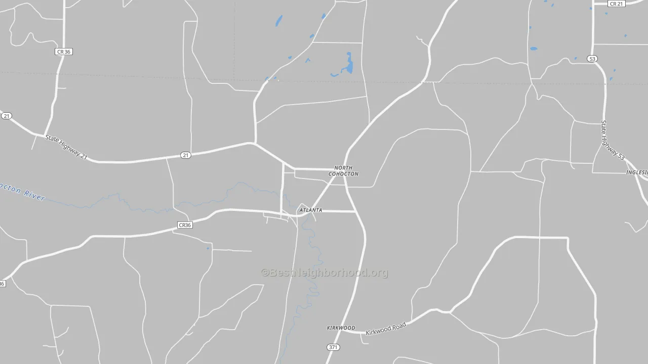 Transit Grade map of 14808, NY