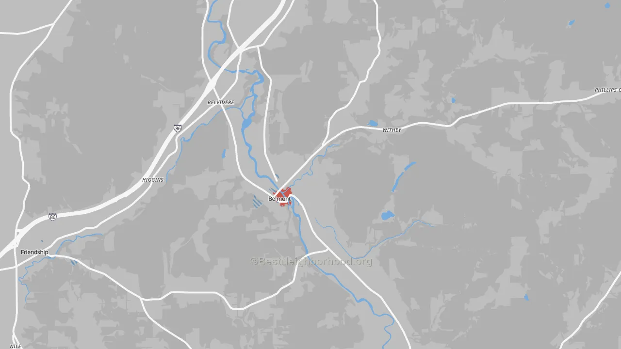 Transit Grade map of 14813, NY