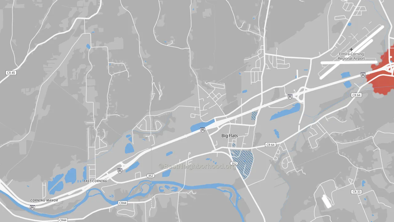 Transit Grade map of 14814, NY
