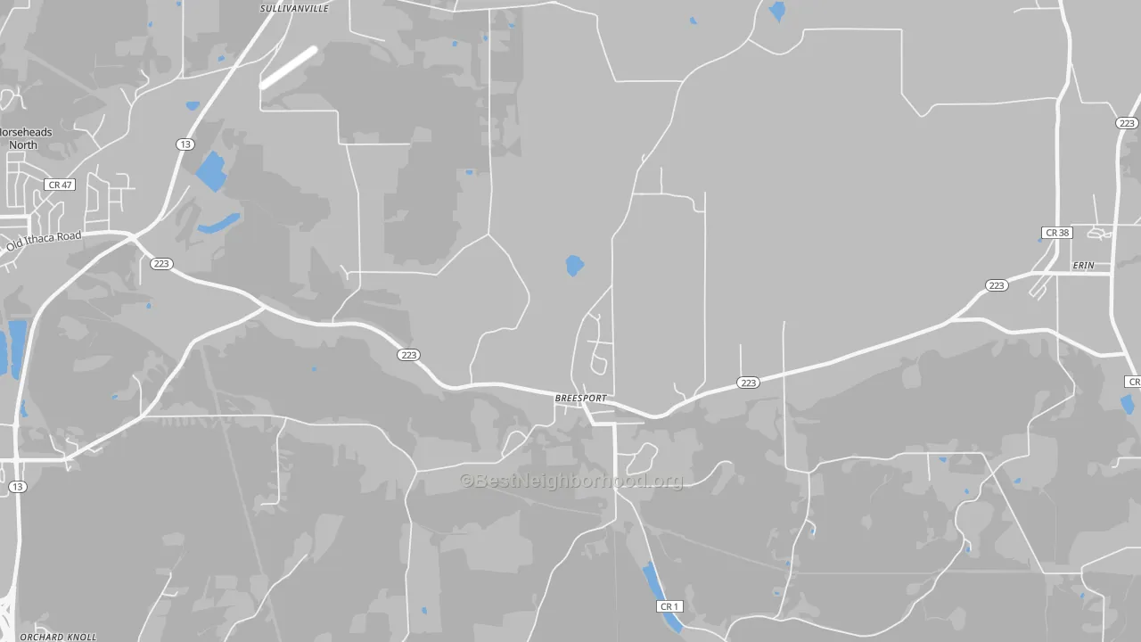 Transit Grade map of 14816, NY