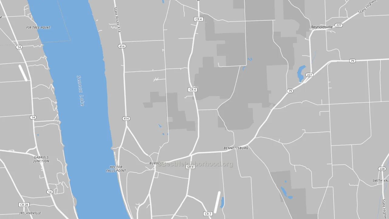 Transit Grade map of 14818, NY
