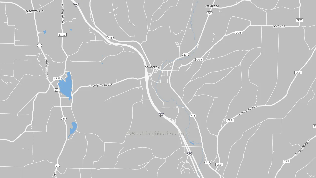 Transit Grade map of 14826, NY