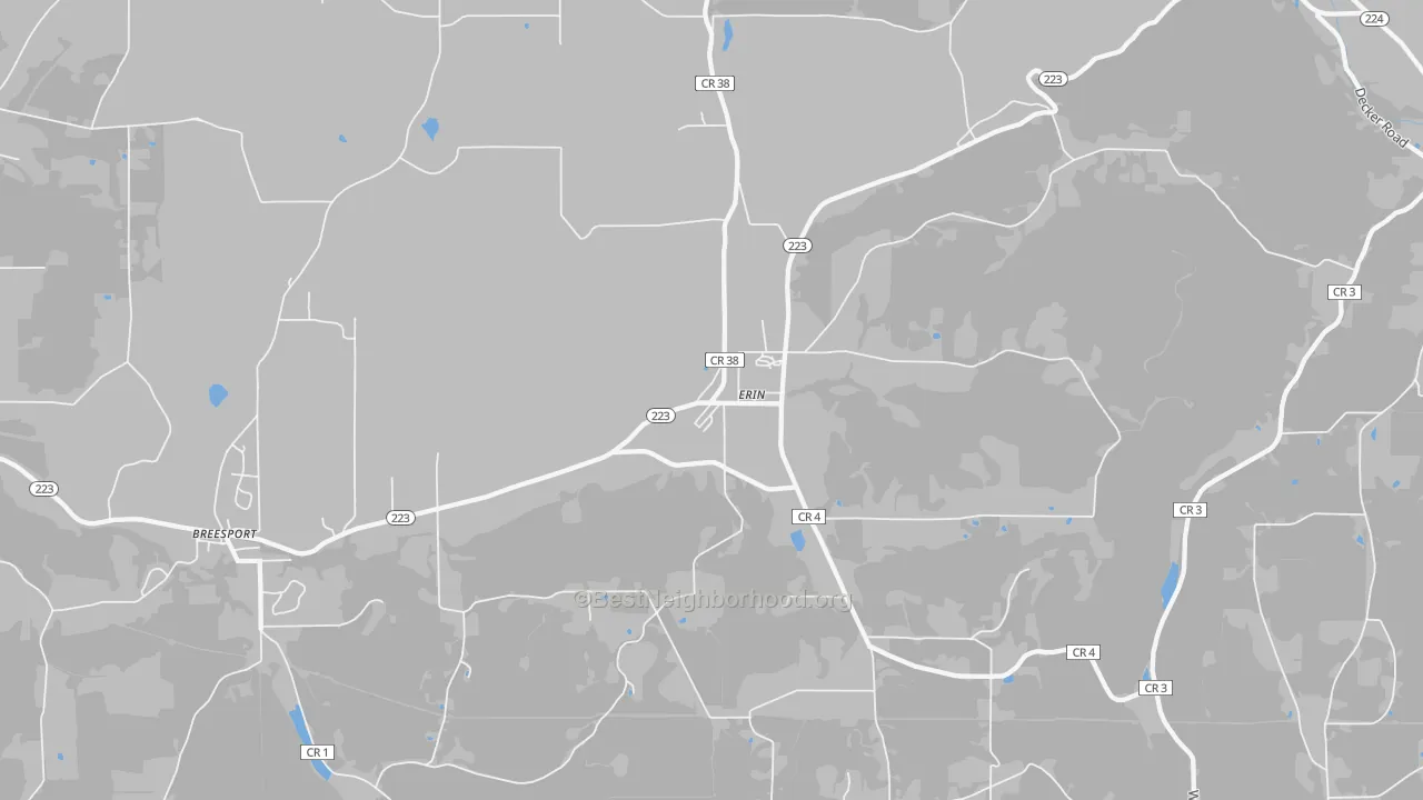 Transit Grade map of 14838, NY