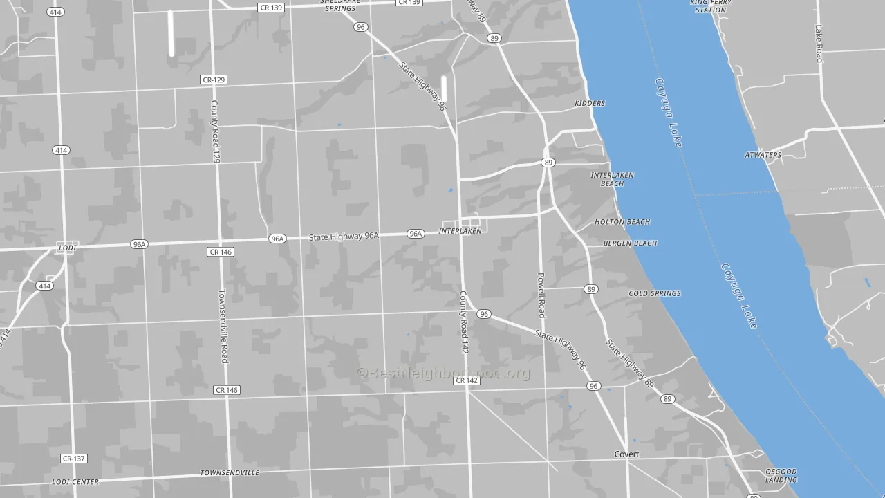 Transit Grade map of 14847, NY