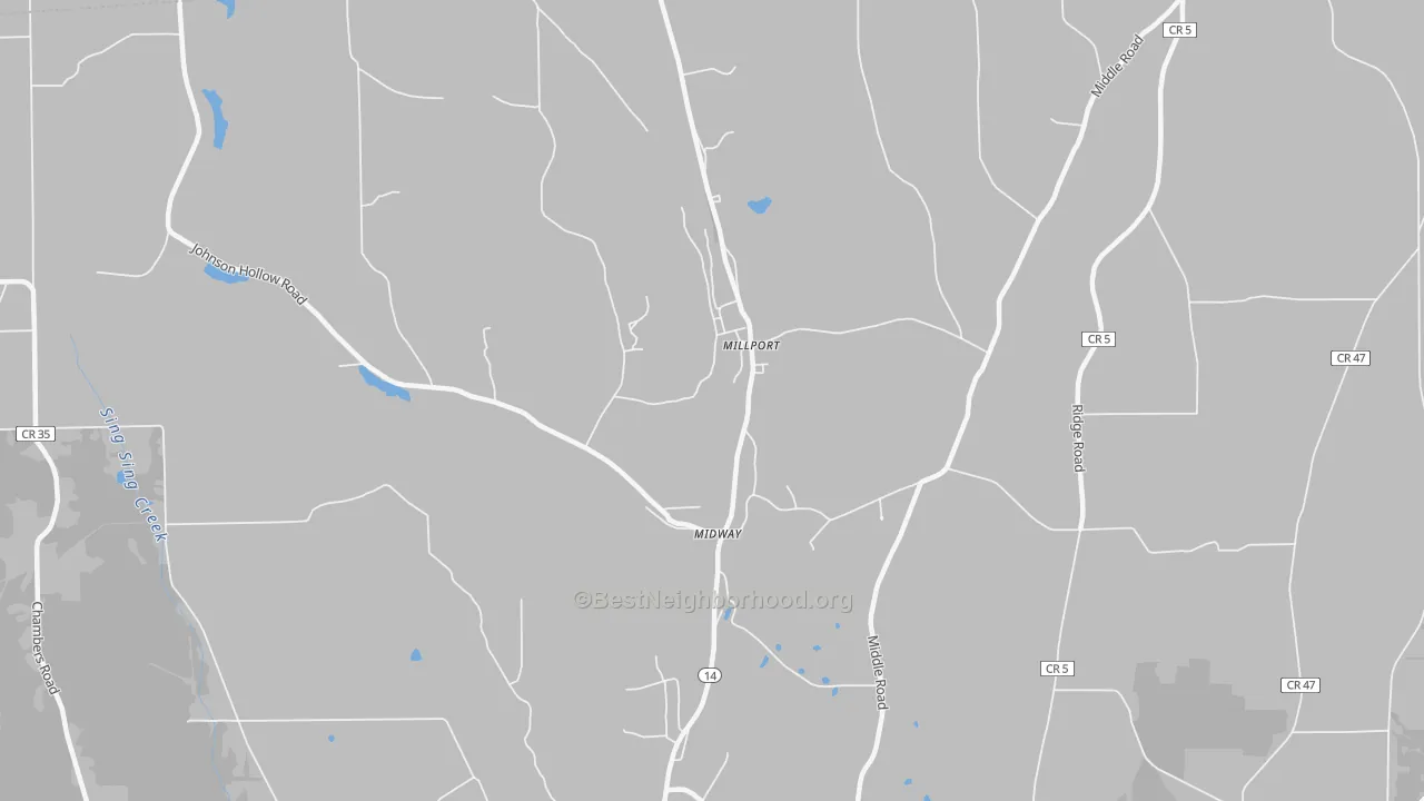 Transit Grade map of 14864, NY