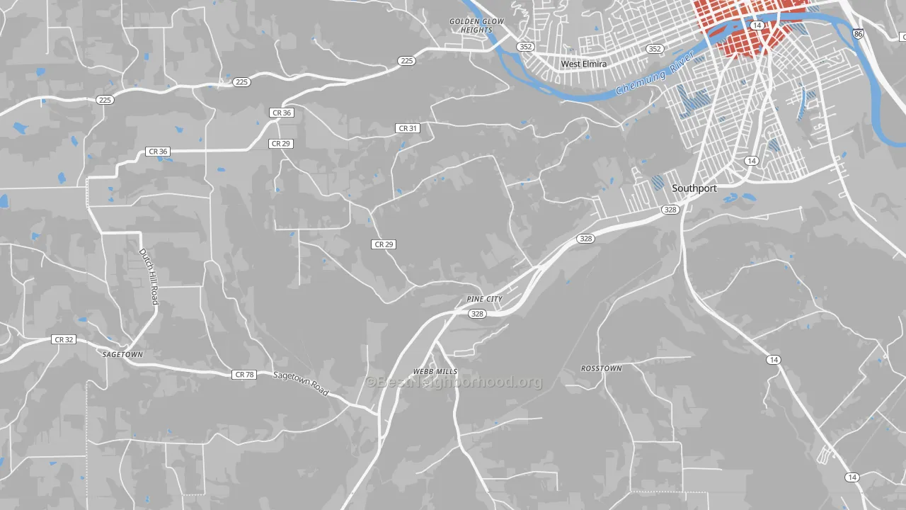 Transit Grade map of 14871, NY