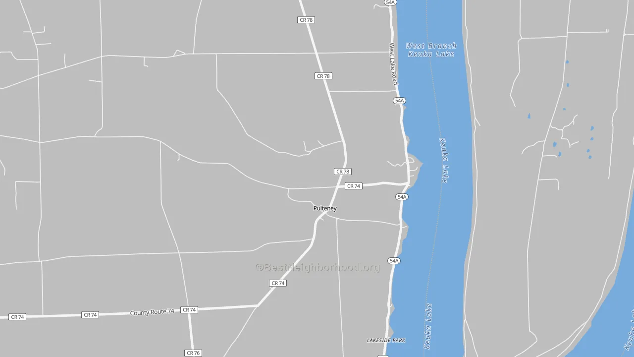 Transit Grade map of 14874, NY