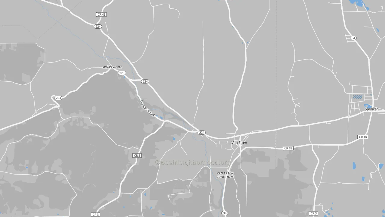 Transit Grade map of 14889, NY