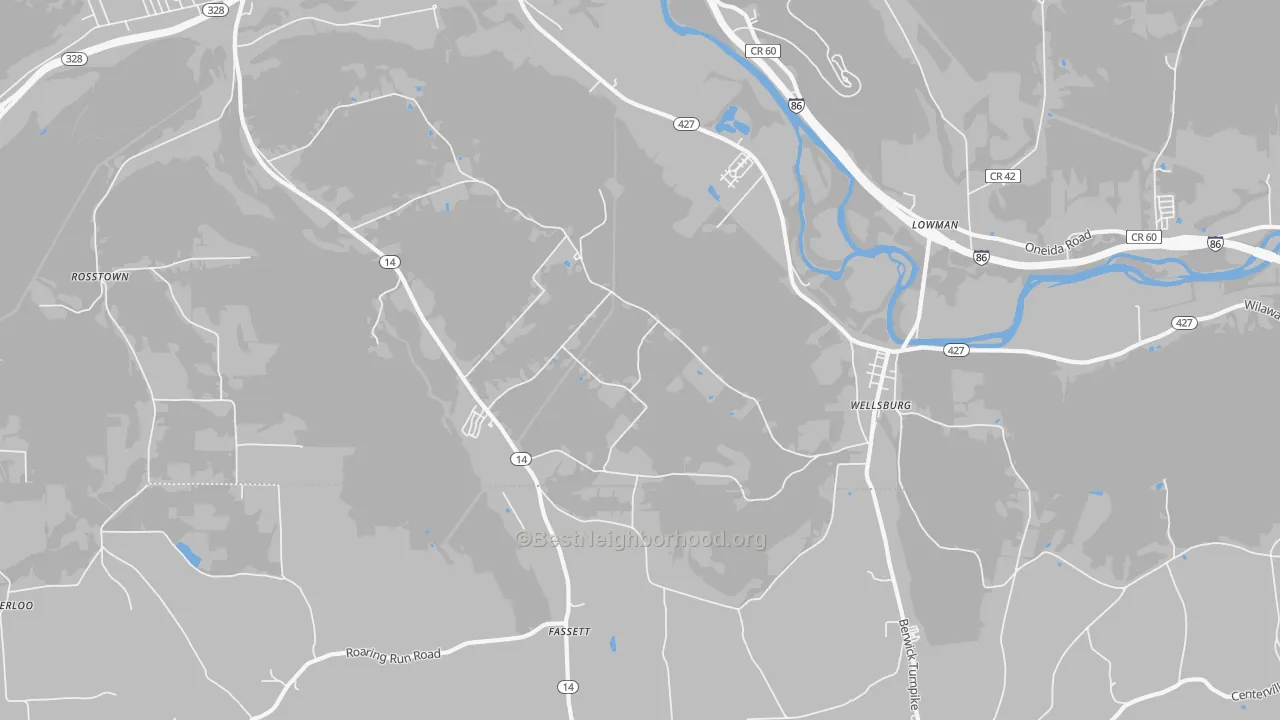 Transit Grade map of 14894, NY