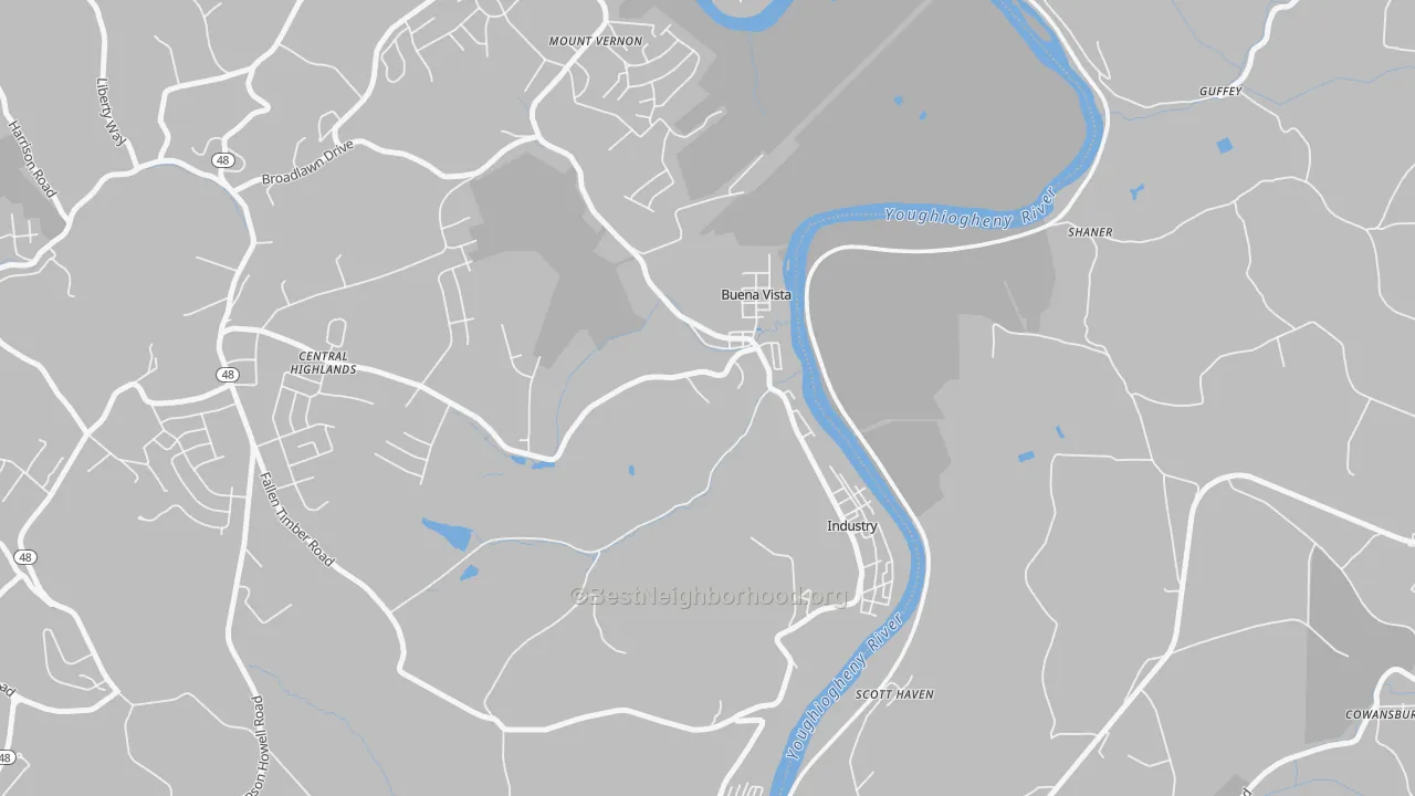 Transit Grade map of 15018, PA