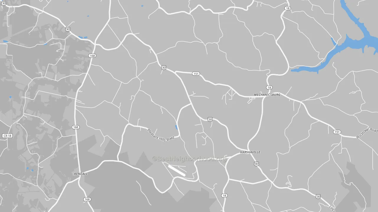 Transit Grade map of 15050, PA