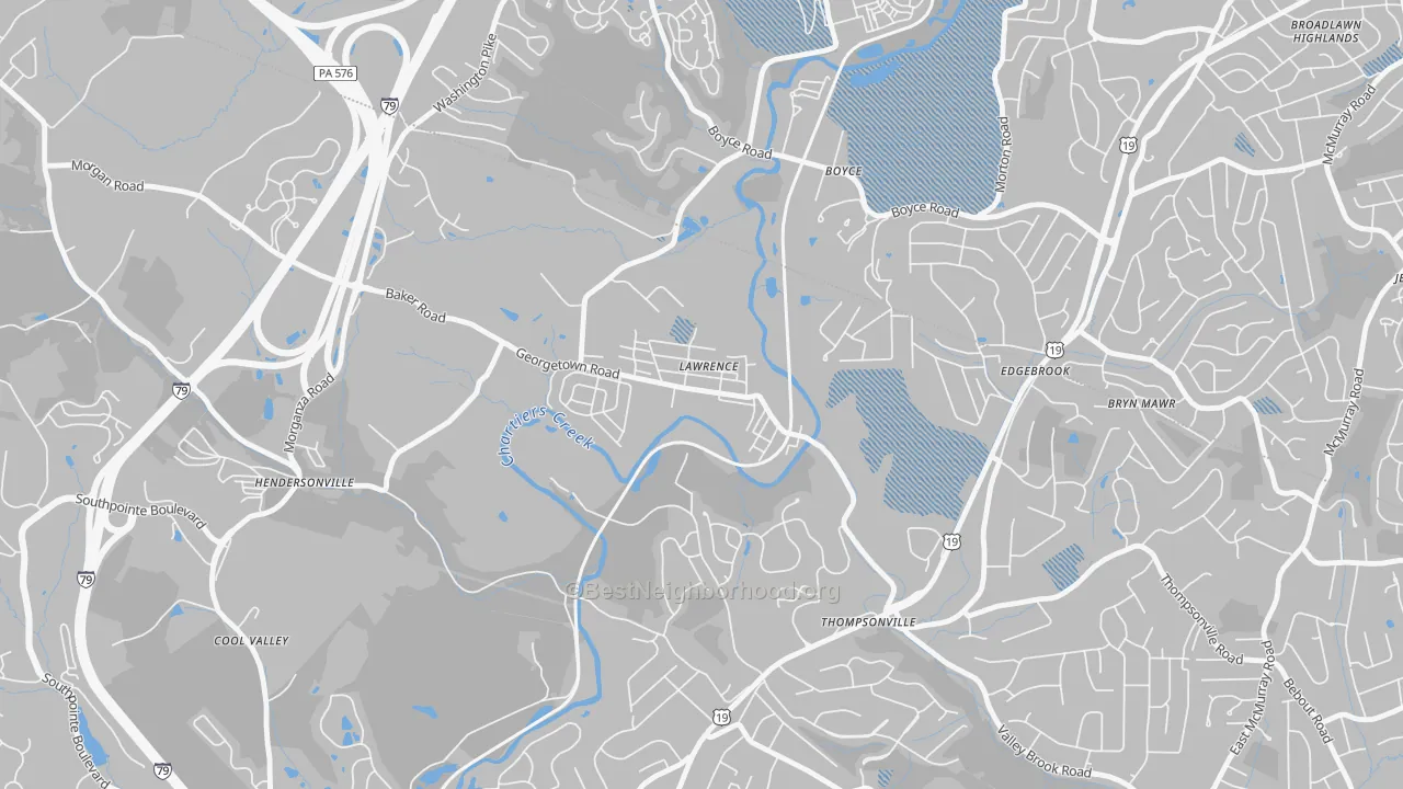 Transit Grade map of 15055, PA