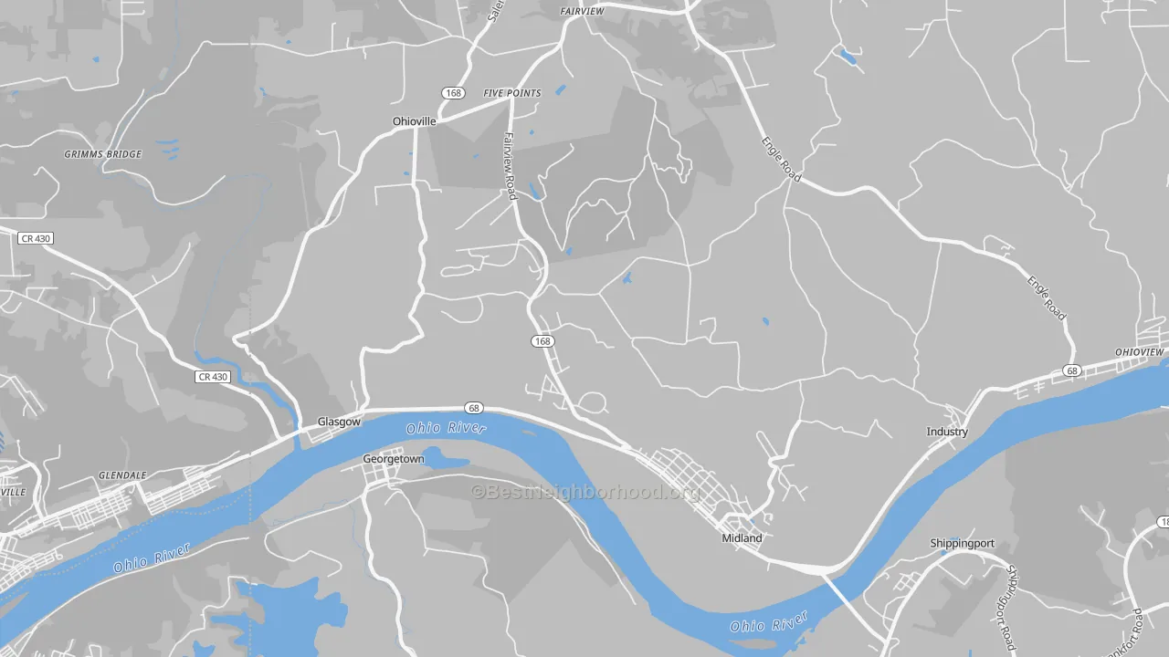 Transit Grade map of 15059, PA