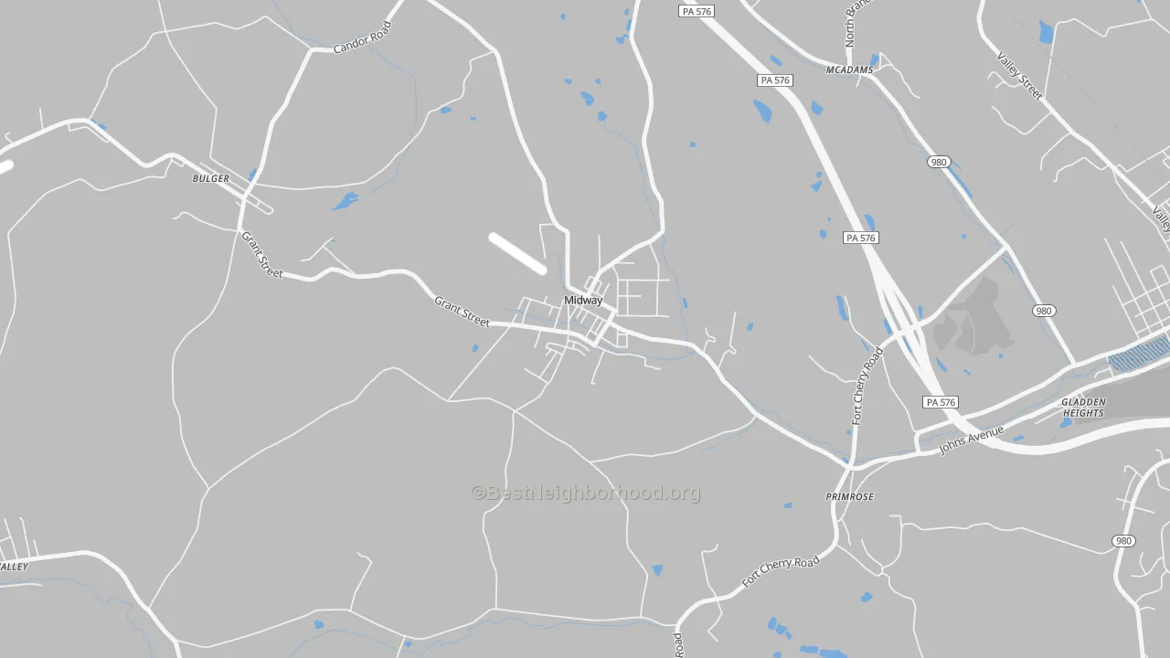 Transit Grade map of 15060, PA