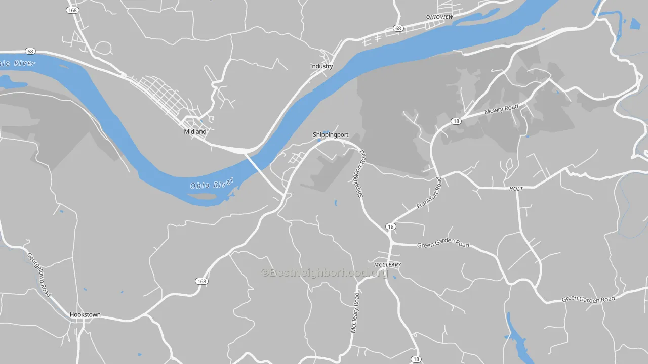 Transit Grade map of 15077, PA