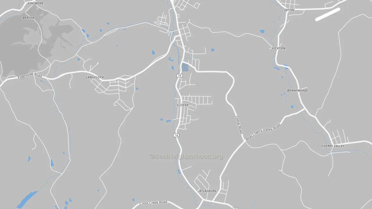 Transit Grade map of 15078, PA