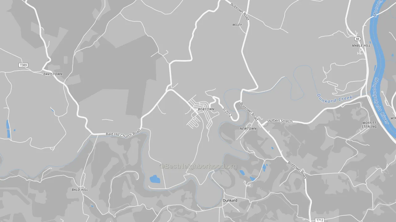 Transit Grade map of 15315, PA