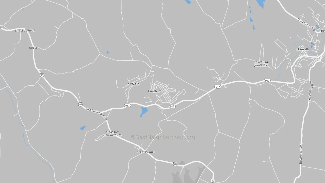 Transit Grade map of 15324, PA