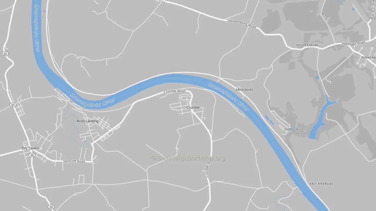 Transit Grade map of 15325, PA