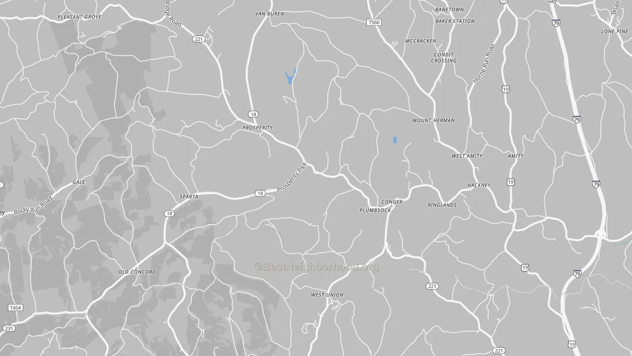 Transit Grade map of 15329, PA