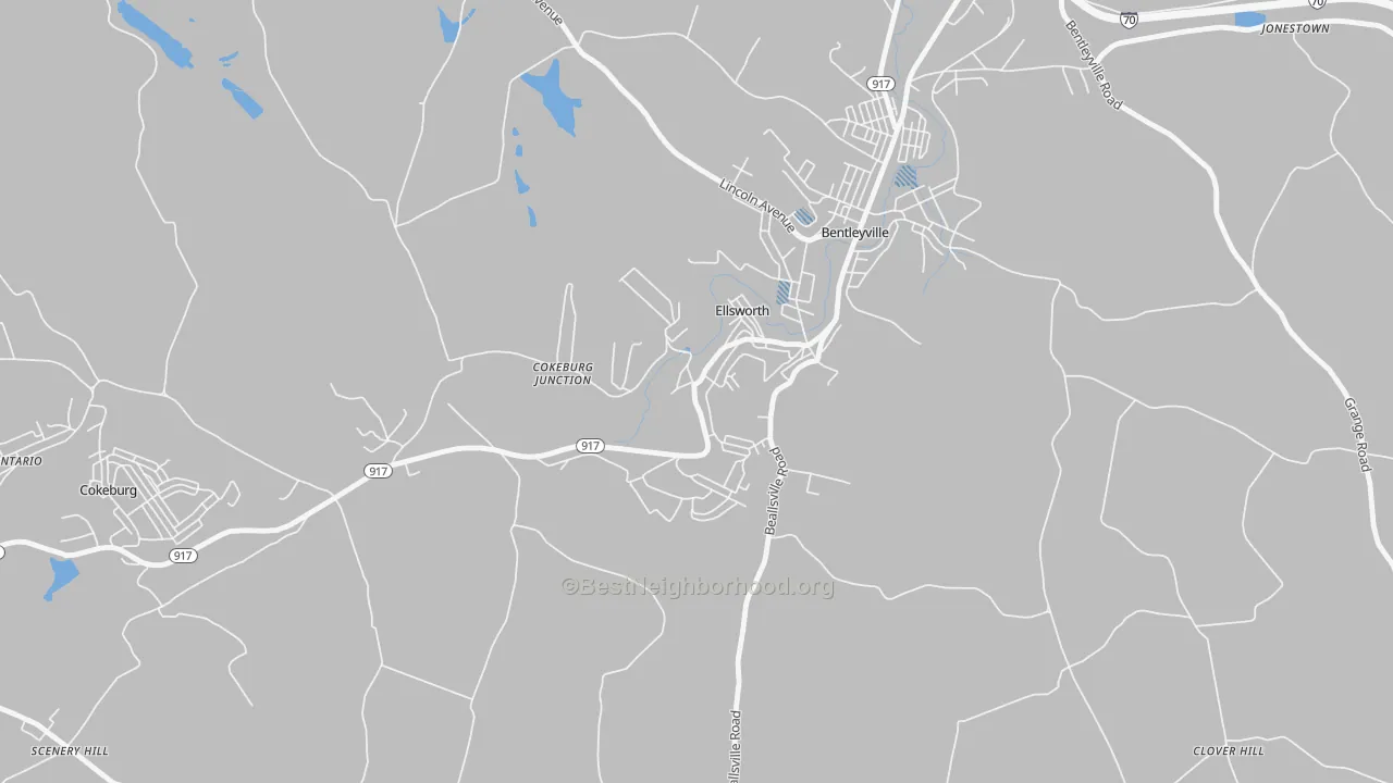 Transit Grade map of 15331, PA